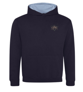 Macron French navy/sky blue hoody | Image 1