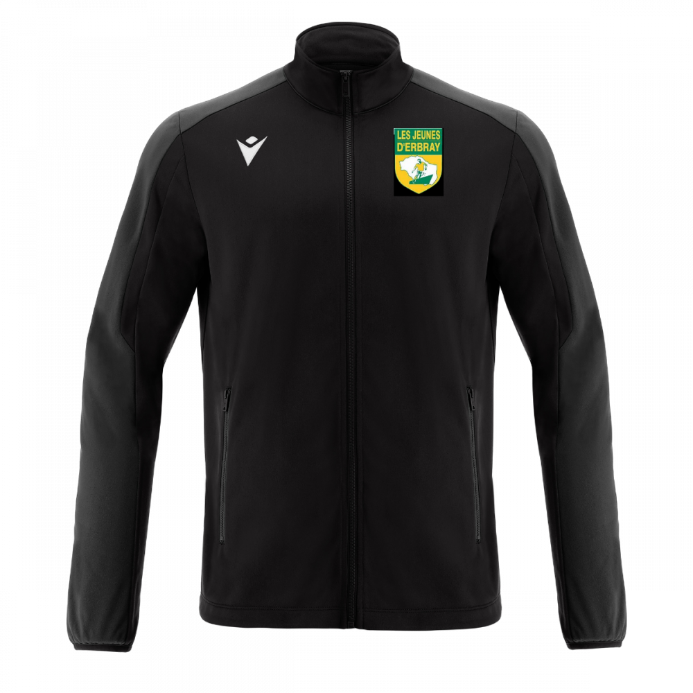 Macron Veste seth noire avec logo brodé | Image 1