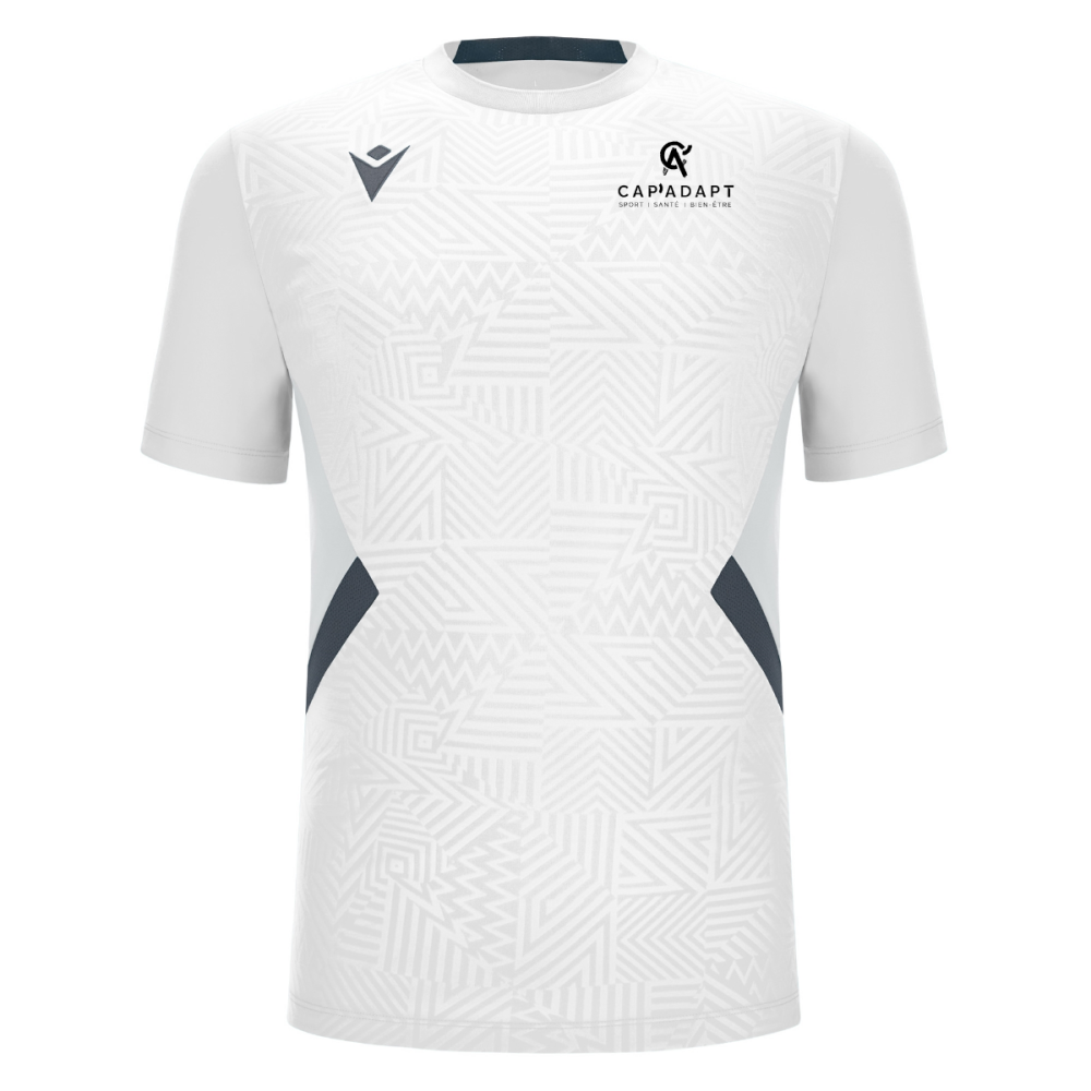 Macron Maillot shedir blanc logo sérigraphié | Image 1