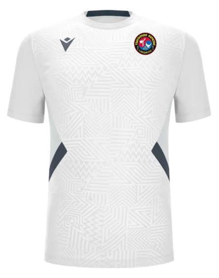 Macron Maillot shedir blanc, logo floqué écriture dos | Image 1