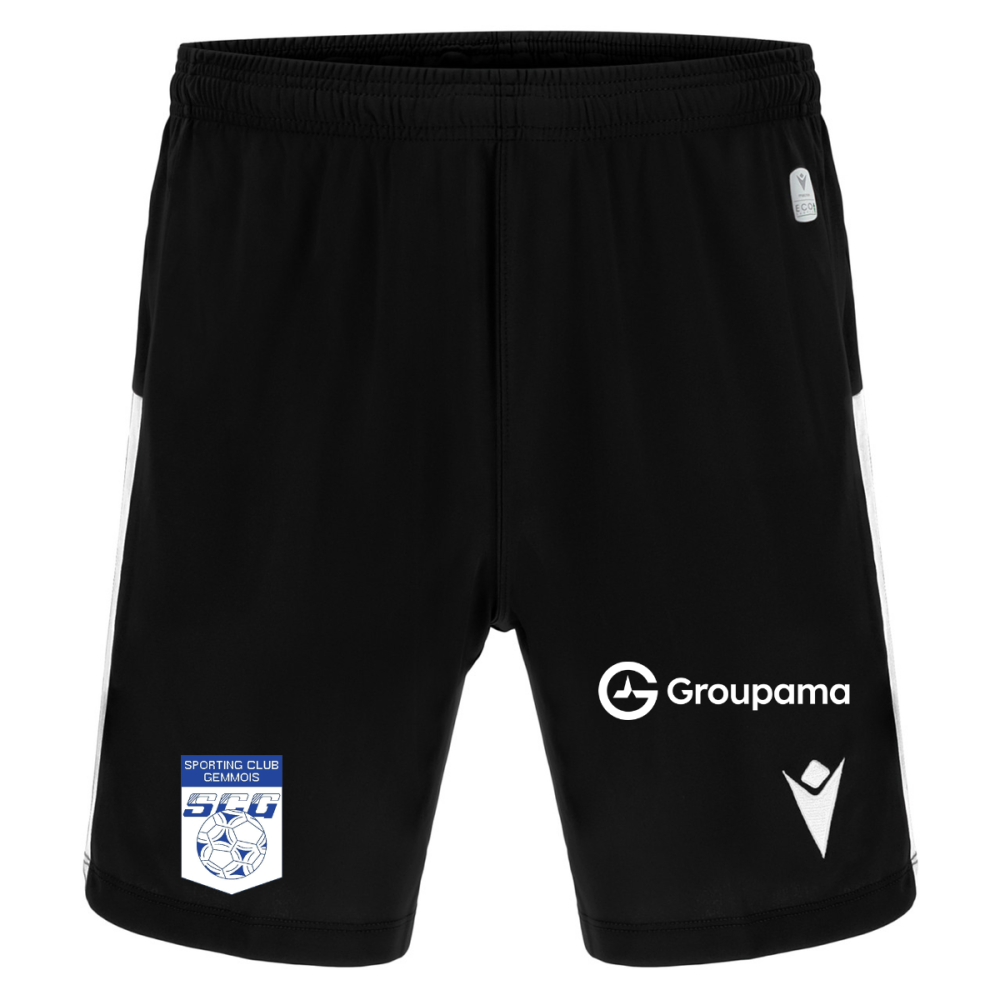 Macron Short skara noir/blanc logo t + groupama | Image 1