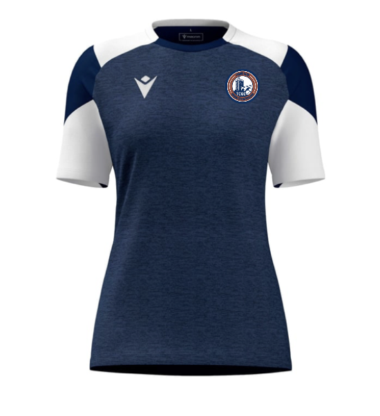 Macron Maillot féminin sphinx navy/white avec écusson | Image 1