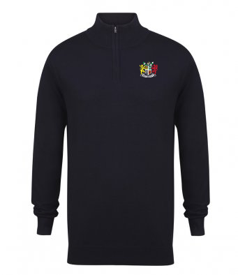 Macron H729 1/4 zip sweatshirt navy | Image 1