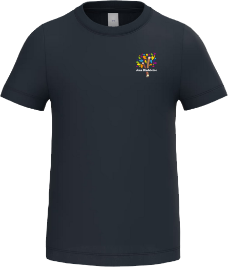 Macron T shirt bleu marine logo coeur ape s | Image 1