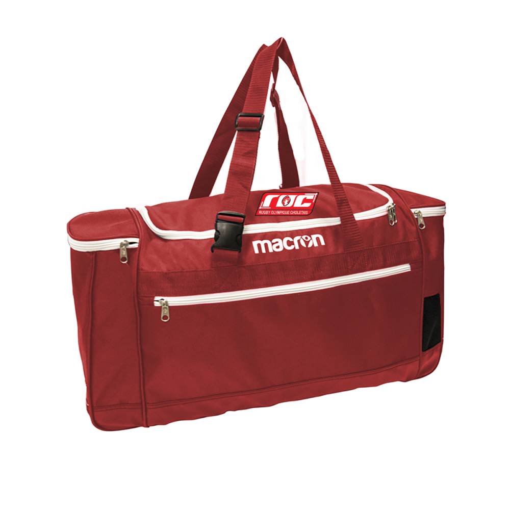 Macron Sac de sport trip rouge m logo roc sérigraphié | Image 1