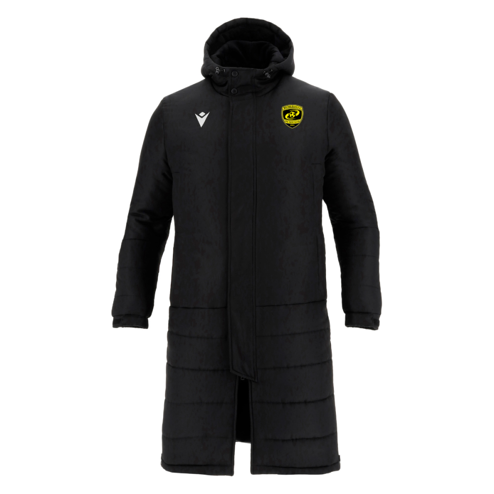 Macron Parka longue turvey noir logo brodé | Image 1