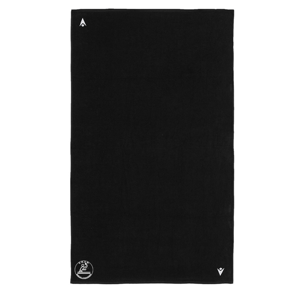 Macron Serviette twister 100x150 cm noir logo brodé | Image 1