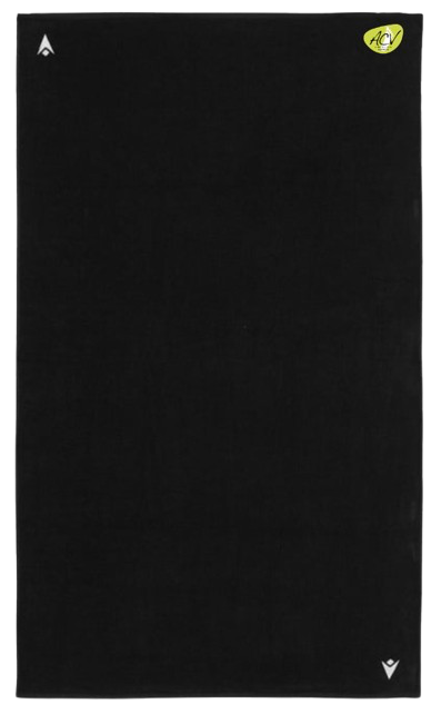 Macron Serviette twister noire avec logo brodé | Image 1
