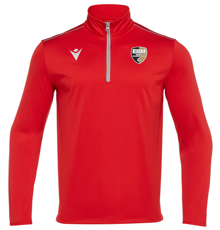 Macron Veste havel 1/4 zip rouge - logoté | Image 1