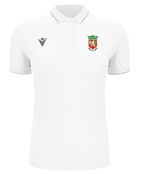 Macron Polo femme waltz blanc avec logo brodé | Image 1