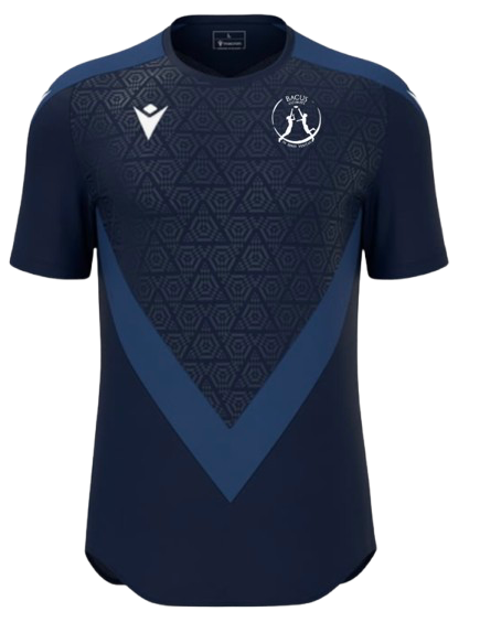 Macron Maillot wisp navy avec logo flqoué | Image 1