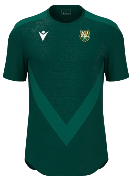 Macron Maillot wisp vert bouteille avec logo floqué | Image 1