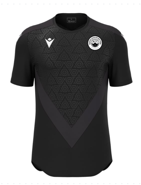 Macron Maillot wisp noir avec logo floqué | Image 1