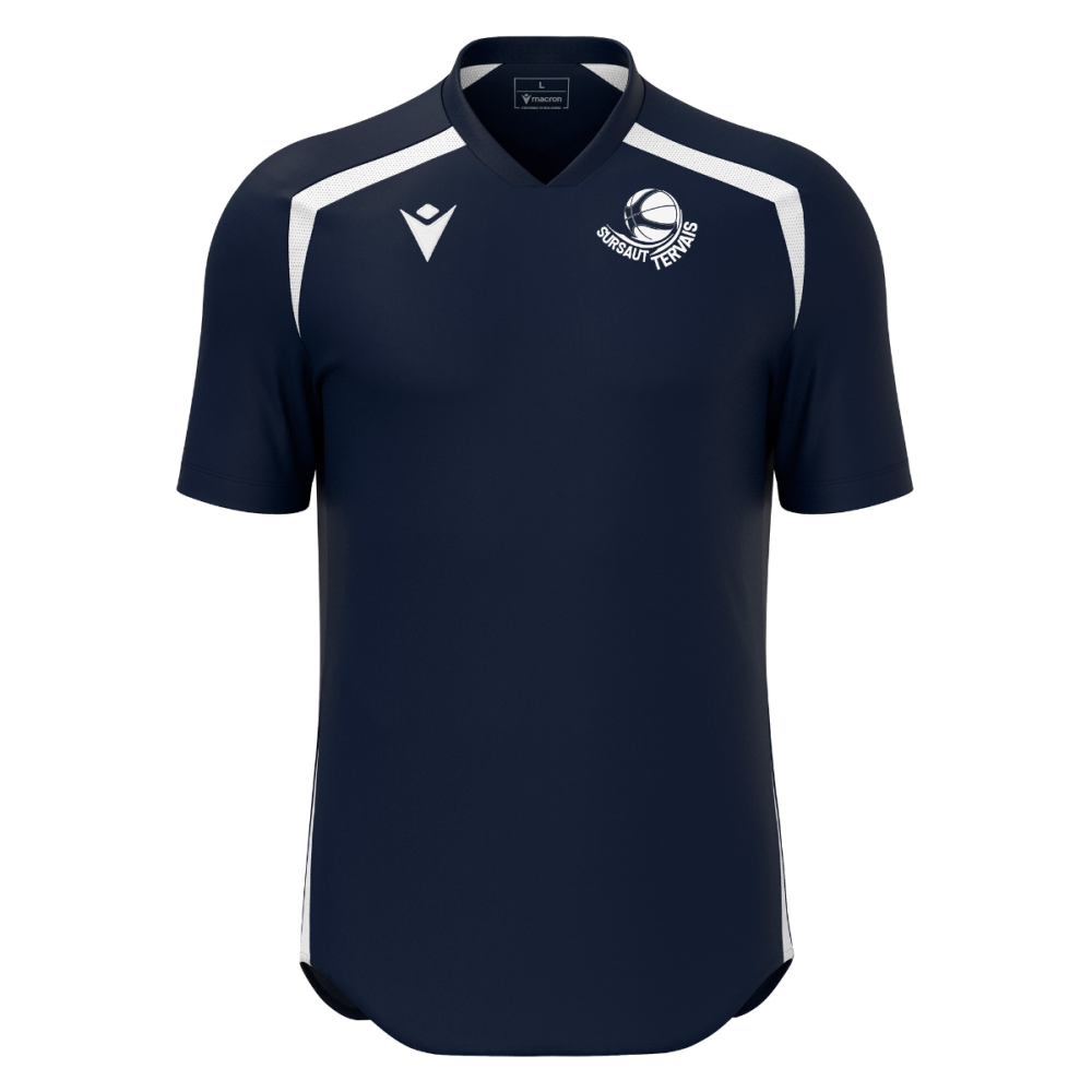 Macron Maillot wyrm navy/blanc logo sérigraphié | Image 1