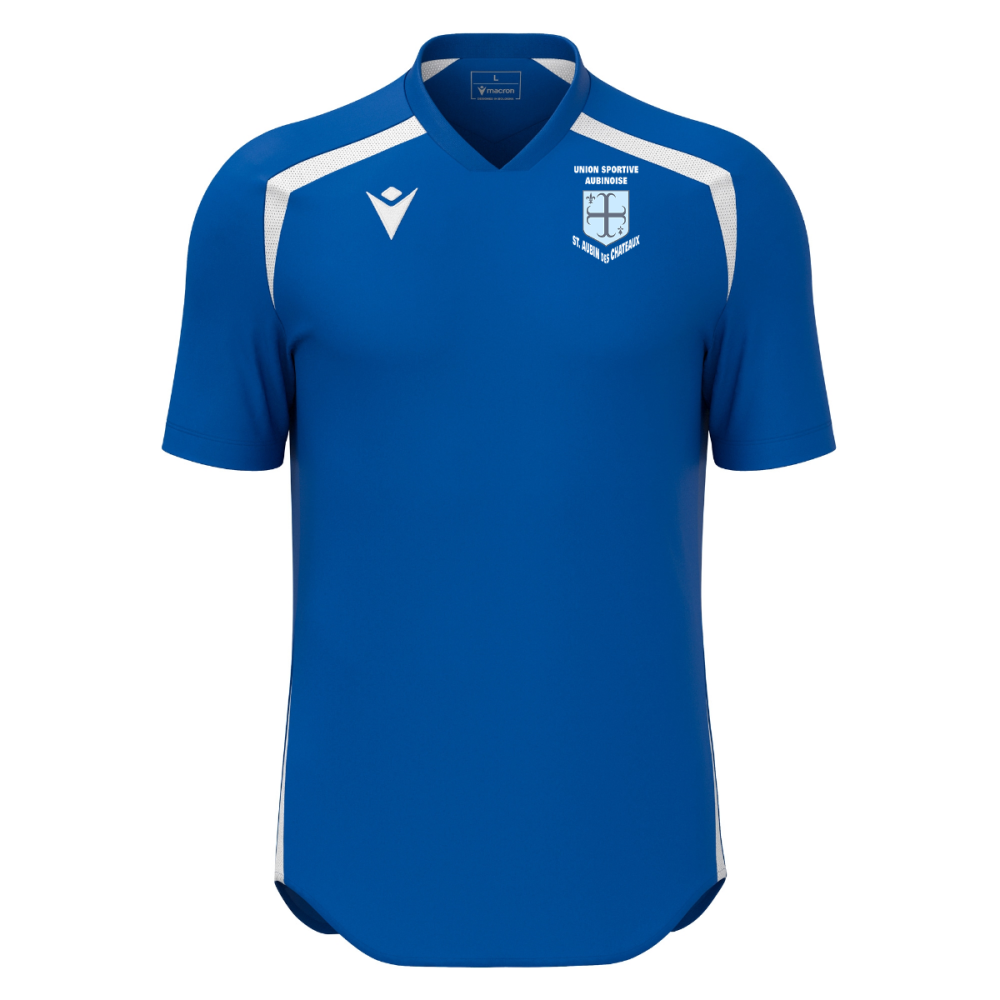 Macron Maillot wyrm bleu roi/blanc logo sérigraphié | Image 1