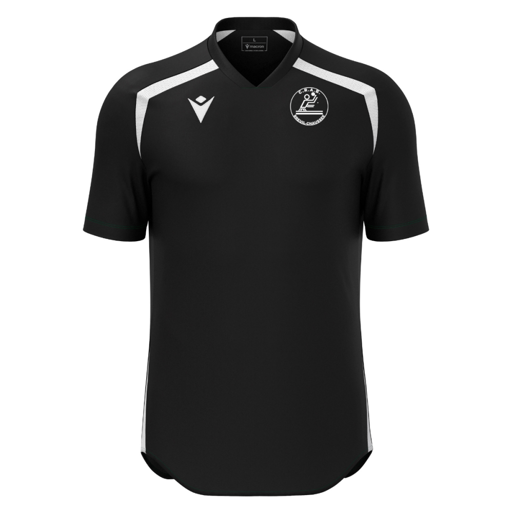 Macron Maillot wyrm noir/blanc logo sérigraphié | Image 1