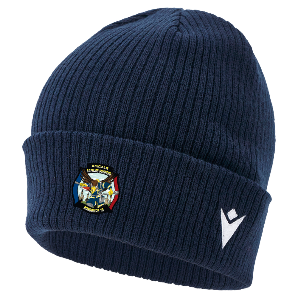 Macron Bonnet zima navy taille adulte sr logo brodé | Image 1