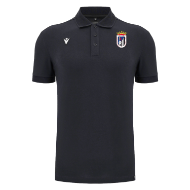 Polo piqué negro cd badajoz 25/26