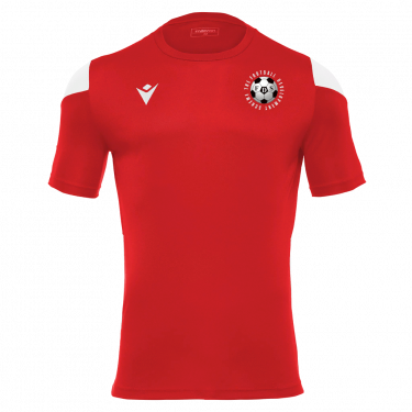 Polis shirt red/wht ss jr