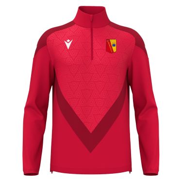 Anduin 1/4 zip maillot rouge
