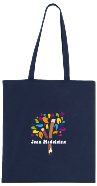 Sac coton navy avec logo ape face s