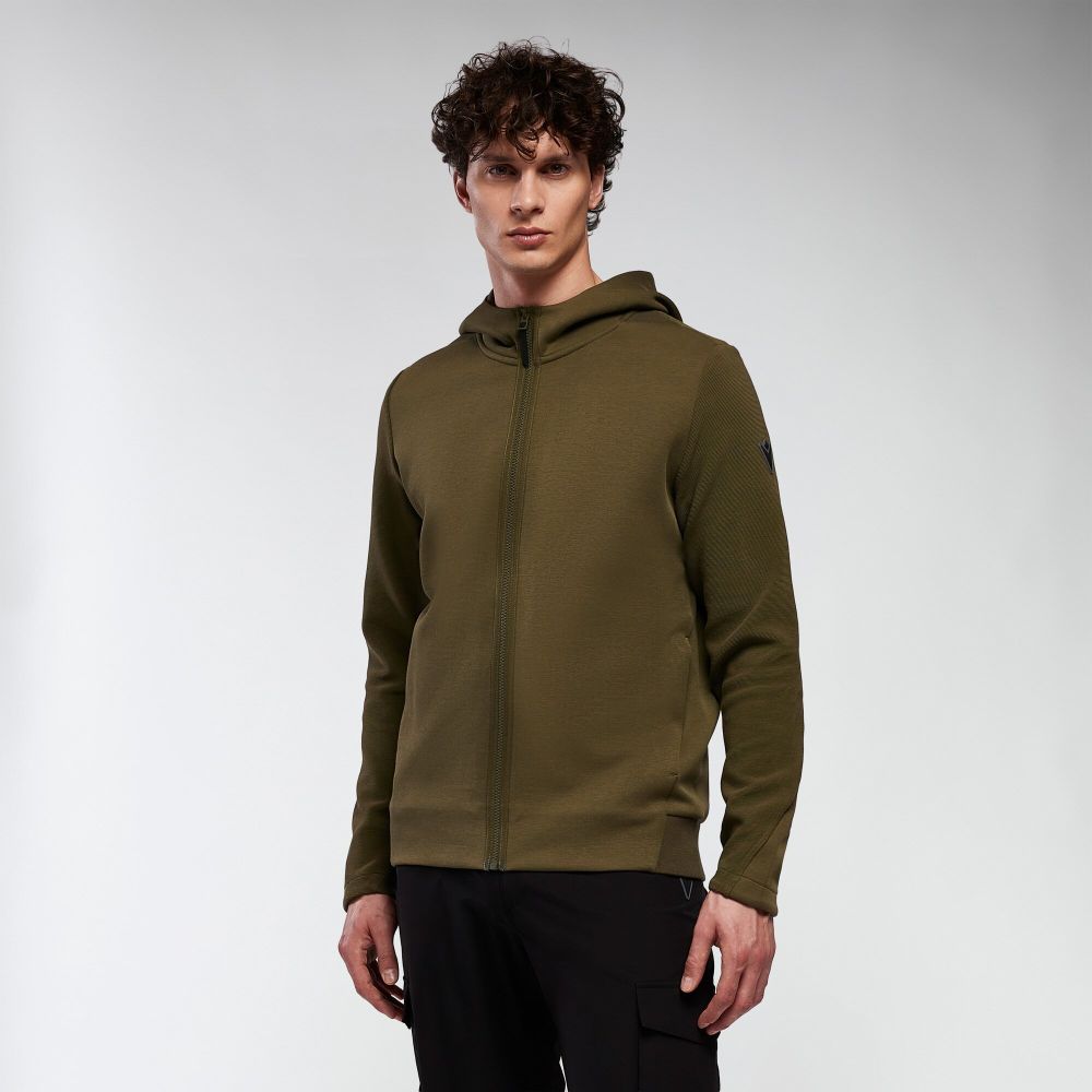 Macron Midnight sweat zippé avec capuche | Image 1