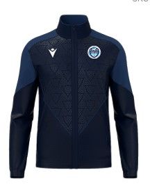 Macron Veste full zip de sortie poseidon navy avec écusson | Image 1