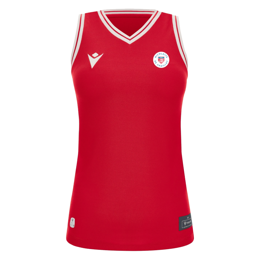 Macron Maillot basket femme tellurium rouge - logo tissé | Image 1