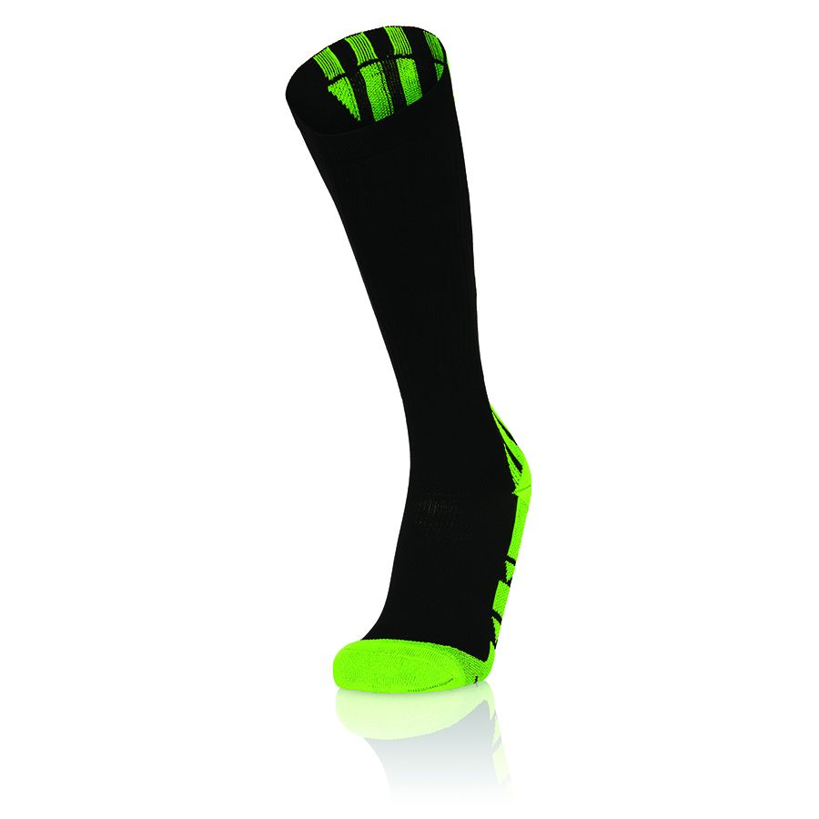 Macron Endurance - calza tecnica compressione graduata alta running ner/giaf | Immagine 1