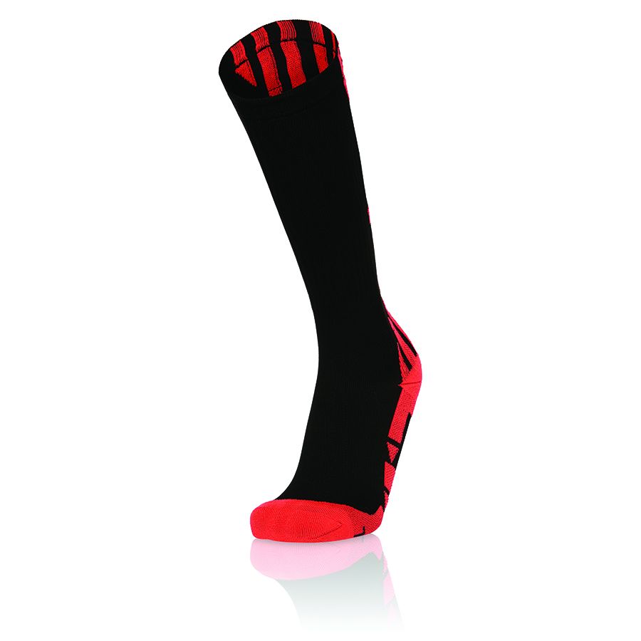 Macron Endurance - calza tecnica compressione graduata alta running ner/ncoral | Immagine 1