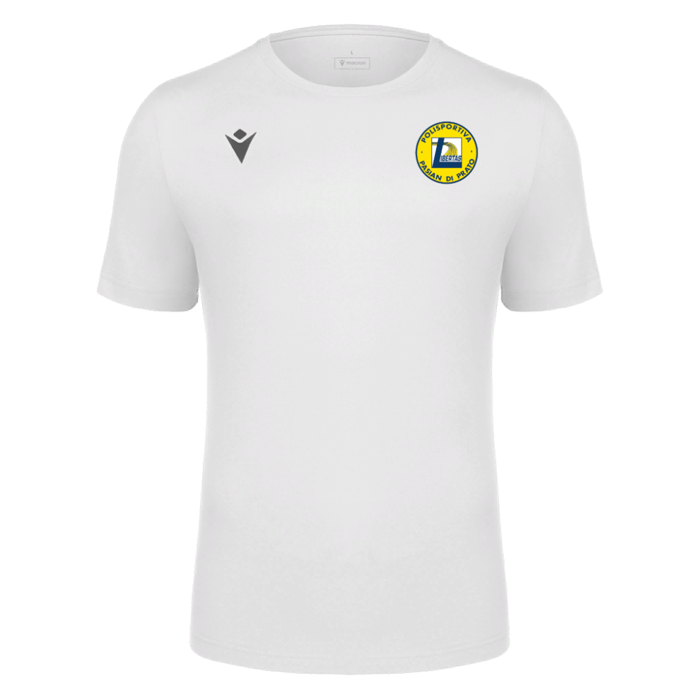 Macron T-shirt bianca logo | Immagine 1