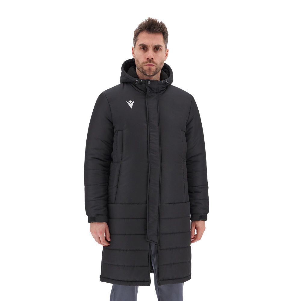 Turvey long bench jacket blk/ns | Become Elite Soccer 2026