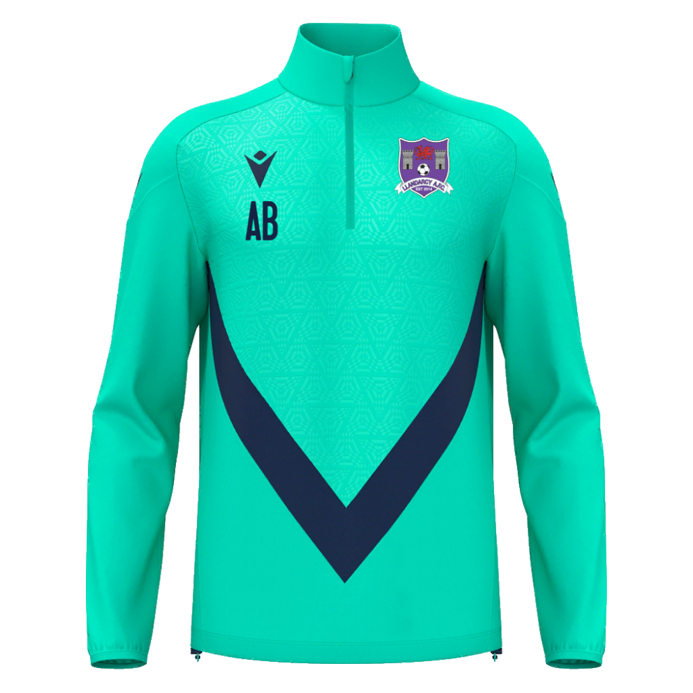Macron Anduin 1/4 zip jersey turq sr [coaches] | Image 1