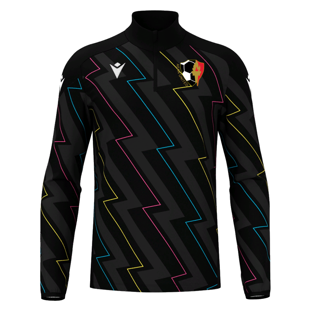 Macron Yaruga 1/4 zip jersey blk thunder jr | Image 1
