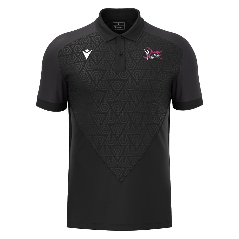 Macron Polo baldwin noir - logoté + dos | Image 1