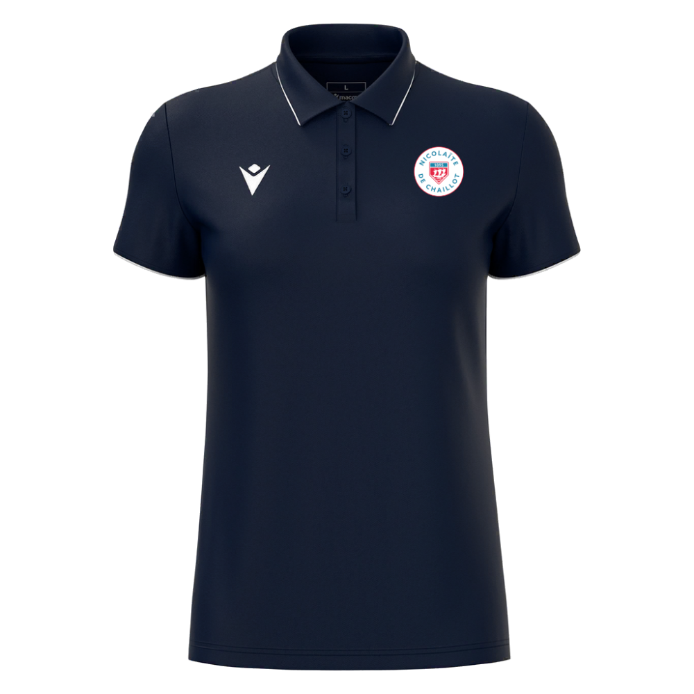 Macron Polo femme melody marine - logo tissé | Image 1