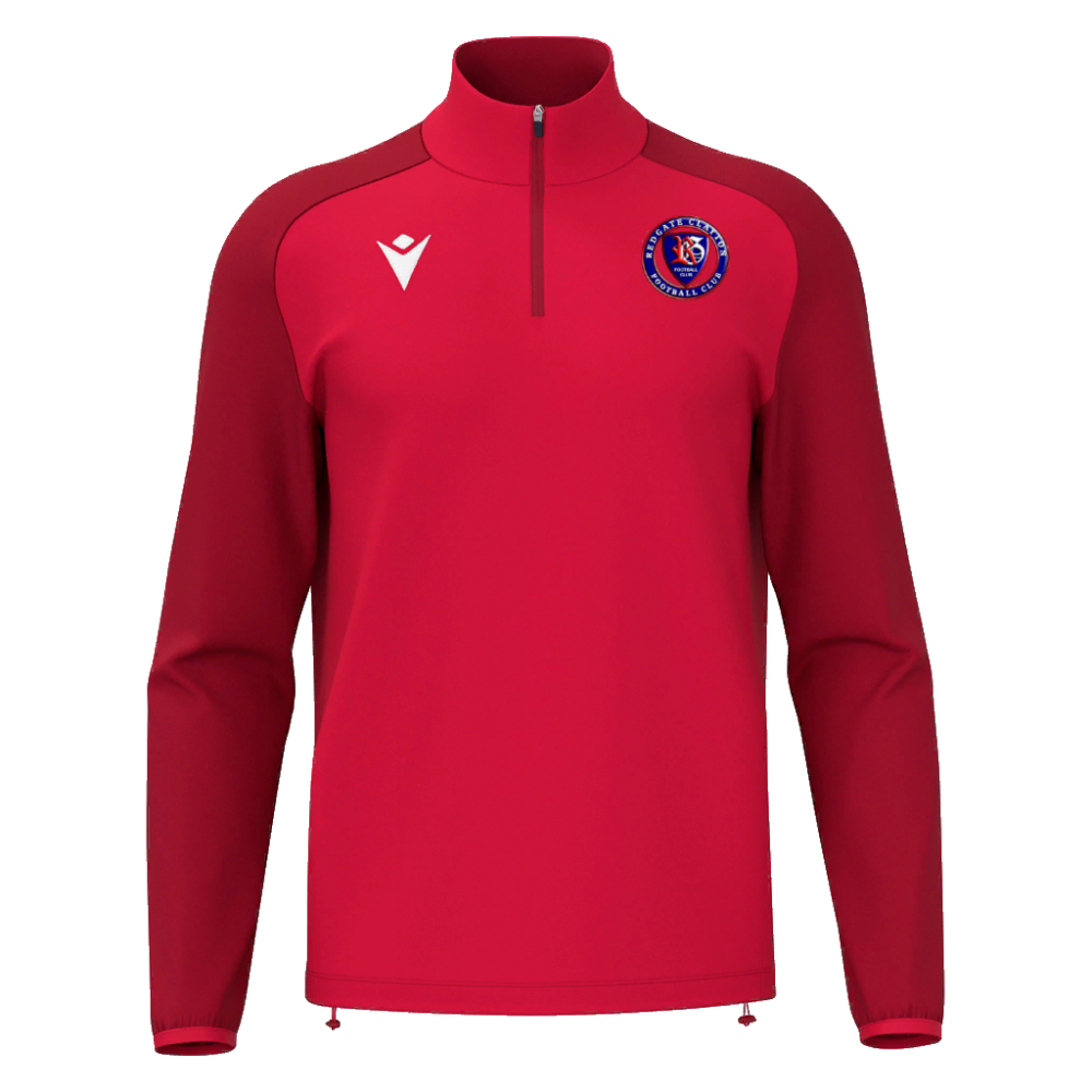 Macron Isen 1/4 zip jersey red jr | Image 1