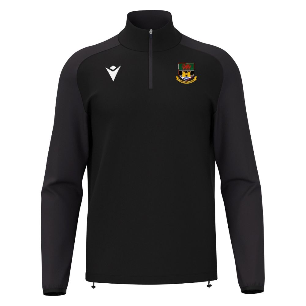 Macron Isen 1/4 zip jersey blk jr | Image 1