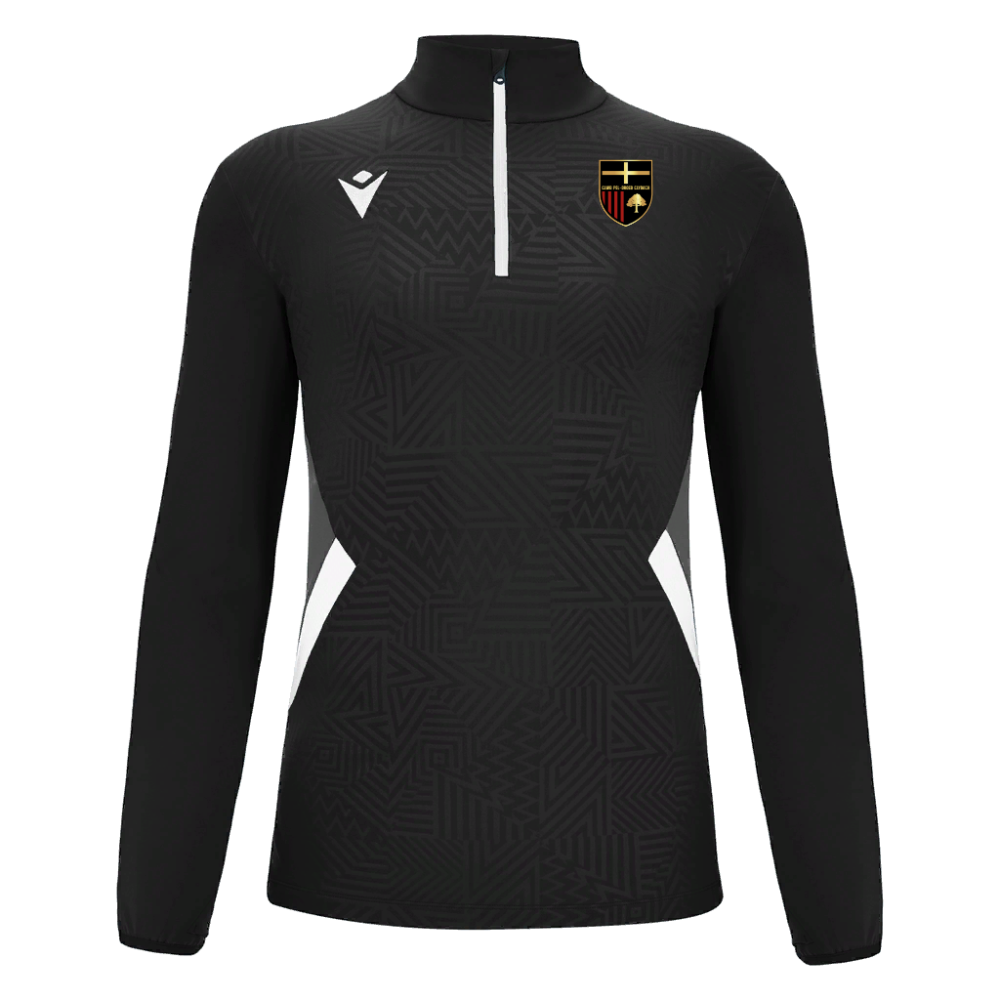 Macron Fraser 1/4 zip jersey blk/wht jr | Image 1