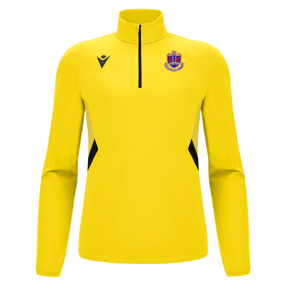 Macron Piave 1/4 zip jersey yel/blk sr | Image 1