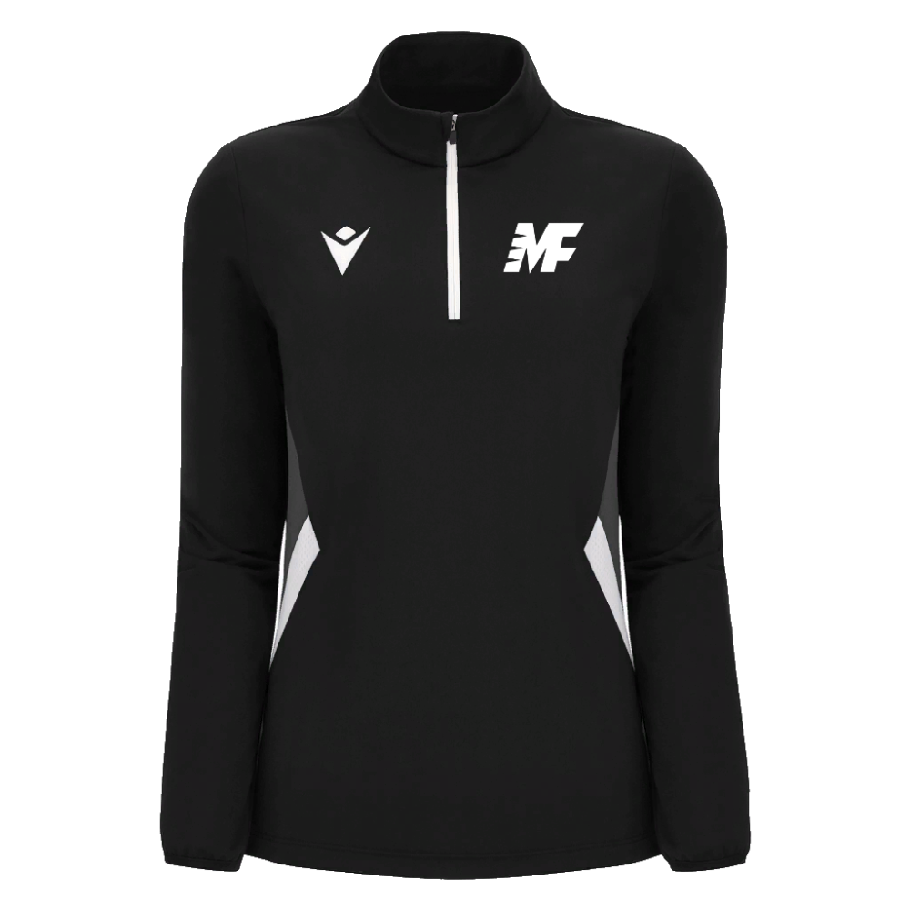 Macron Maira 1/4 zip jersey blk/wht sr | Image 1