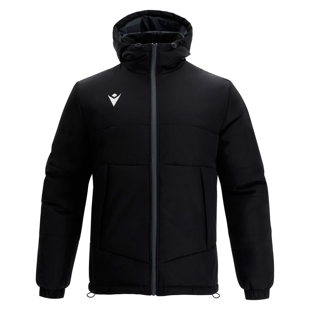 Macron Bomber andes noir avec logo floqué | Image 1