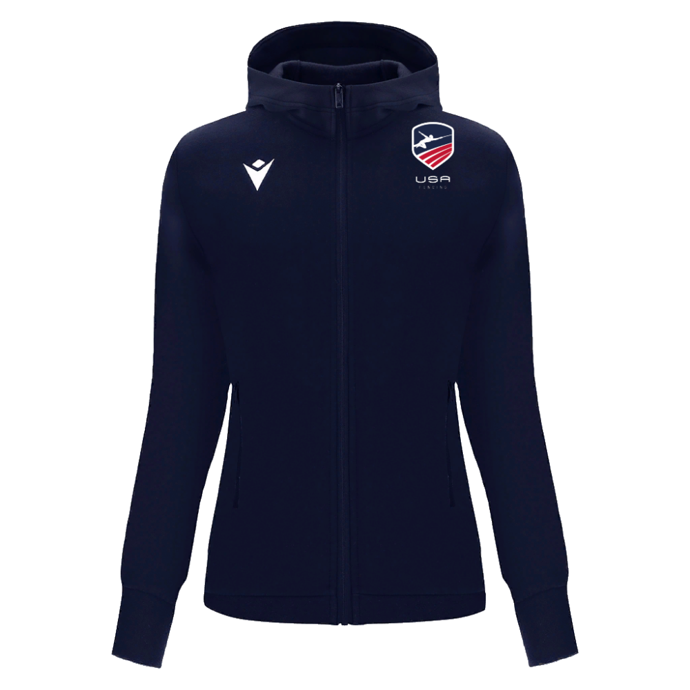 Macron Fencing - womens' cotton hooded sweatshirt drum | Image 1