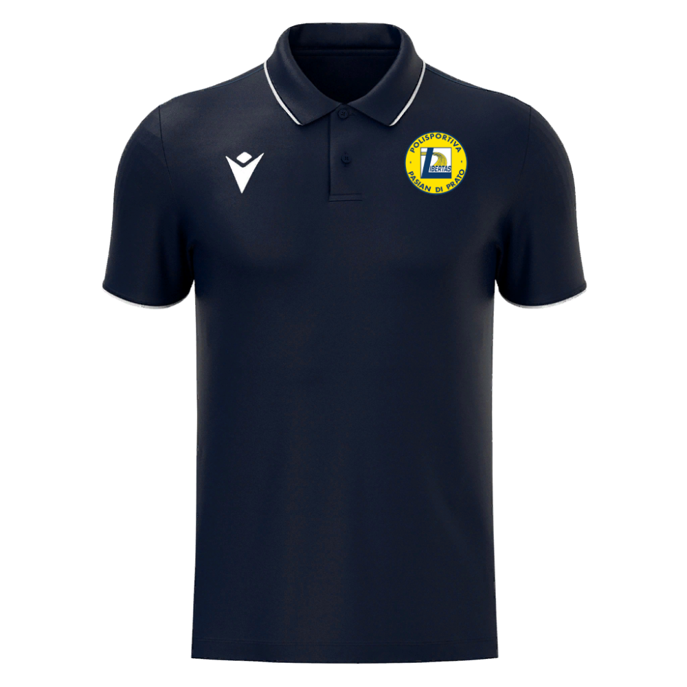 Macron Polo blu navy tecnica logo | Immagine 1