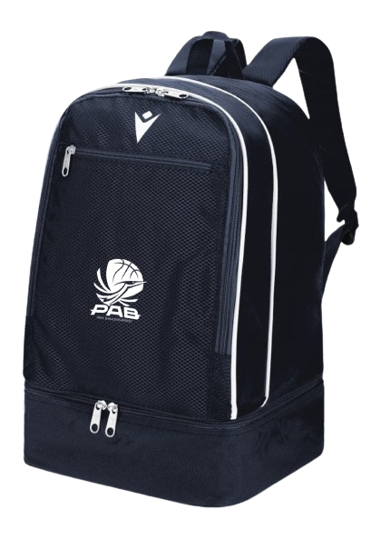 Macron Academy evo sac à dos navy, logo brodé | Image 1