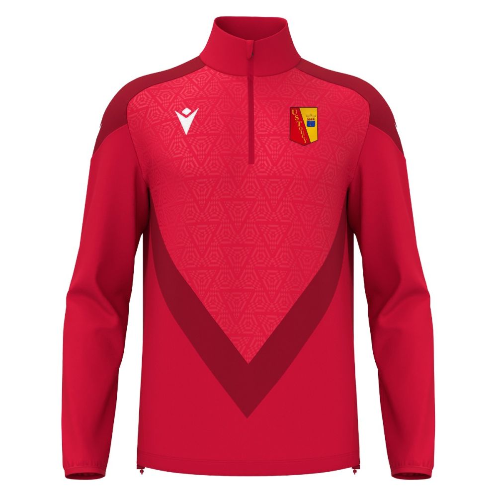 Macron Anduin 1/4 zip maillot rouge | Image 1