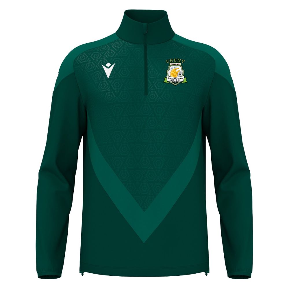 Macron Anduin 1/4 zip maillot vert veterans | Image 1