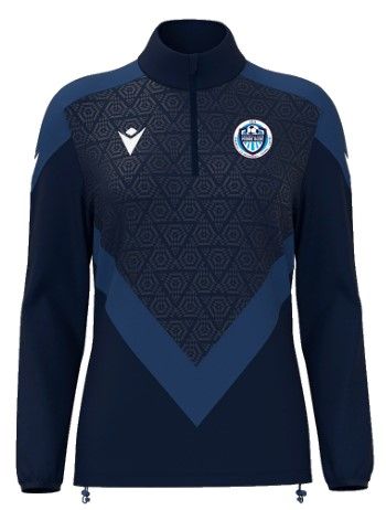Macron Sweat 1/4 zip féminin anora navy avec écusson | Image 1