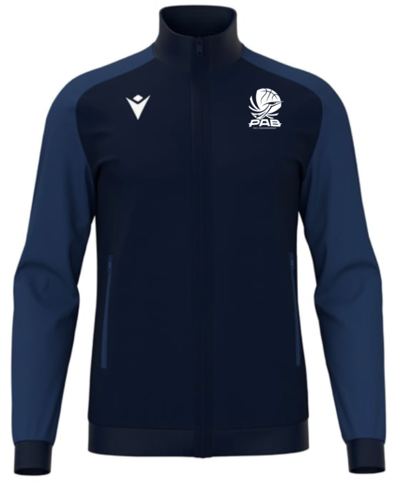 Macron Veste zippée homme anubis navy avec logo brodé | Image 1