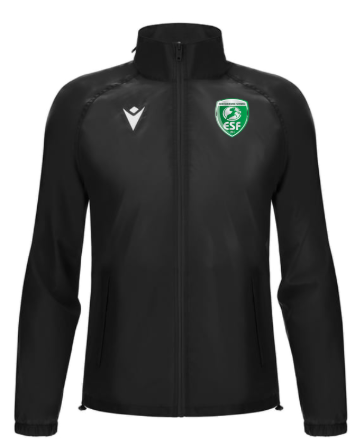 Macron Coupe vent atlantic hero noir avec logo floqué | Image 1